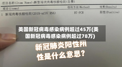 美国新冠病毒感染病例超过45万(美国新冠病毒感染病例超过78万)-第3张图片