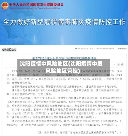 沈阳疫情中风险地区(沈阳疫情中度风险地区管控)-第2张图片