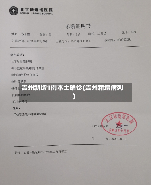 贵州新增1例本土确诊(贵州新增病列)-第3张图片