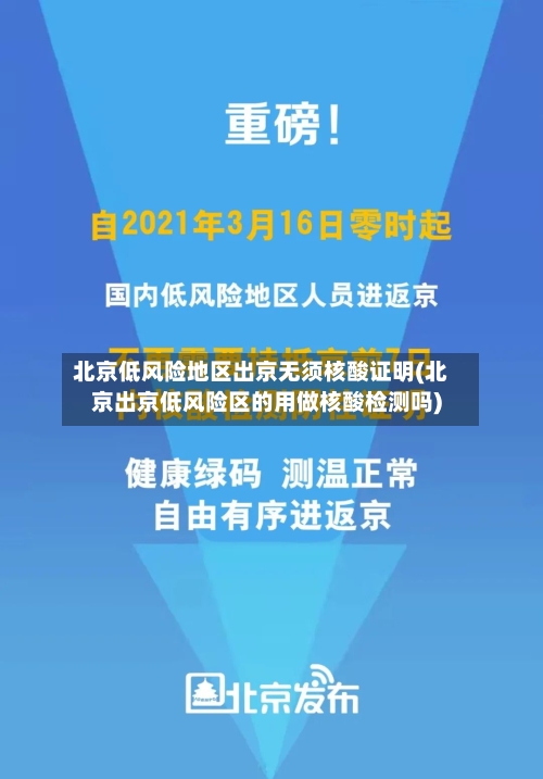 北京低风险地区出京无须核酸证明(北京出京低风险区的用做核酸检测吗)-第2张图片