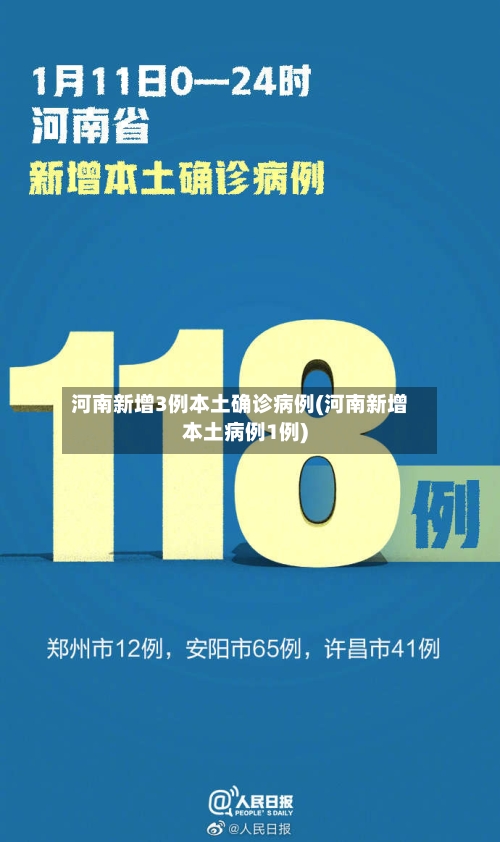 河南新增3例本土确诊病例(河南新增本土病例1例)