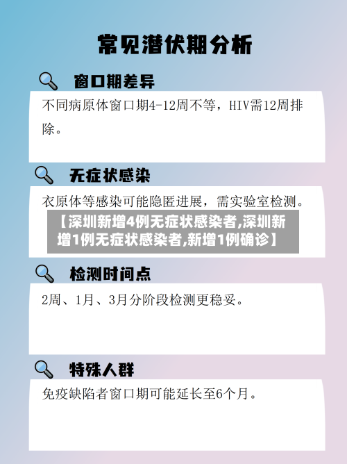 【深圳新增4例无症状感染者,深圳新增1例无症状感染者,新增1例确诊】-第3张图片