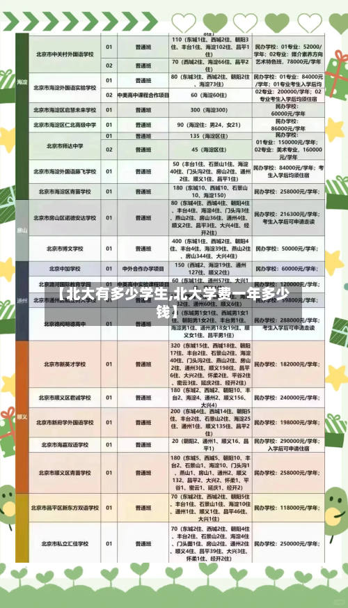 【北大有多少学生,北大学费一年多少钱】