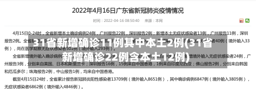 31省新增确诊11例其中本土2例(31省新增确诊22例含本土12例)-第2张图片