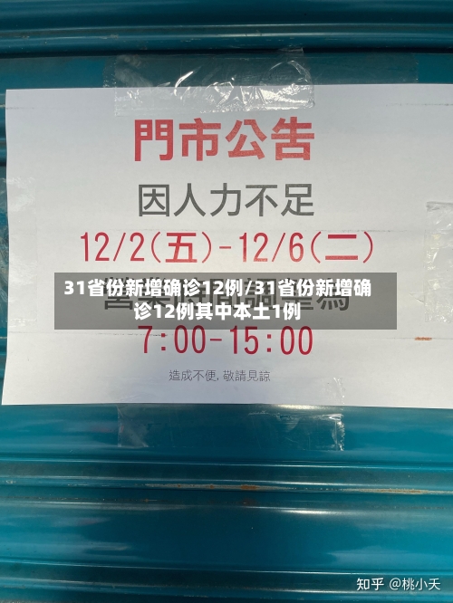 31省份新增确诊12例/31省份新增确诊12例其中本土1例