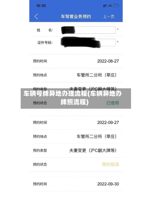 车辆号牌异地办理流程(车辆异地办牌照流程)-第3张图片