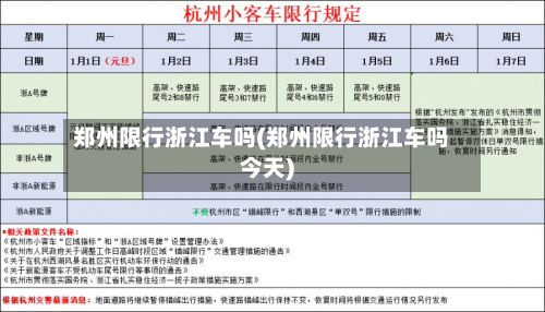 郑州限行浙江车吗(郑州限行浙江车吗今天)-第2张图片