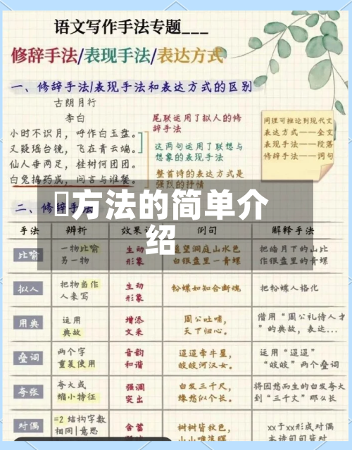 冮方法的简单介绍-第2张图片