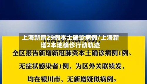 上海新增29例本土确诊病例/上海新增2本地确诊行动轨迹
