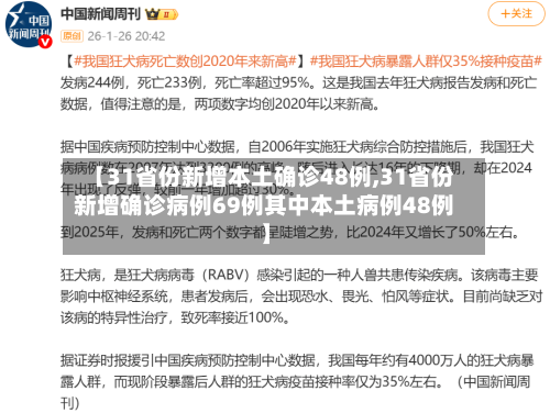 【31省份新增本土确诊48例,31省份新增确诊病例69例其中本土病例48例】